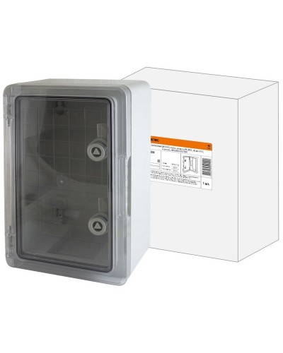 ЩМП-0-3, прозрачная крышка ABS, IP65, 400x300x170. Бокс пластиковый антивандальный. TDM ЕLECTRIC в Уфе