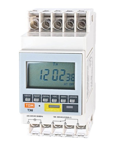 ТЭ8A-1мин/7дн-8on/off-16А-DIN TDM (SQ1503-0002). Таймер электронный. TDM ЕLECTRIC в Уфе