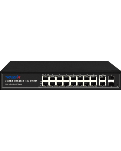 TR-NS24202S-300-16PoE. Коммутатор с PoE. Trassir в Уфе