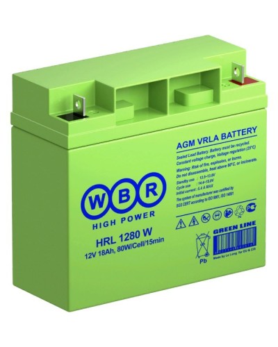 WBR HRL1280W. Аккумулятор герметичный свинцово-кислотный. WBR в Уфе