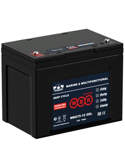 WBR MBG75-12. Аккумулятор герметичный свинцово-кислотный. WBR в Уфе