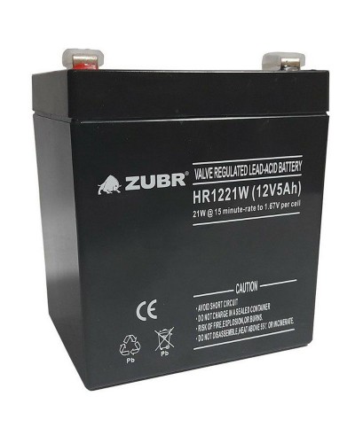 ZUBR HR 1221W (12V, 5Ah). Аккумулятор герметичный свинцово-кислотный. ZUBR в Уфе