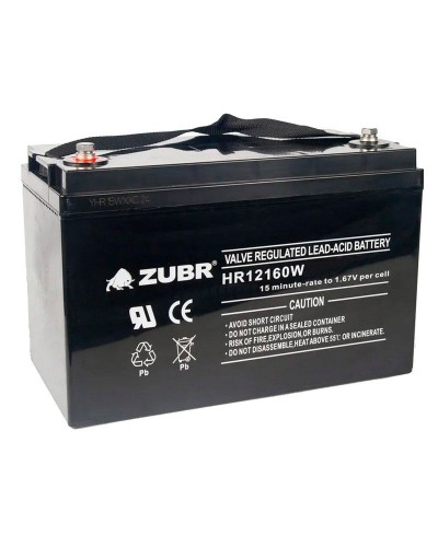 ZUBR HR 12160W (12V, 45Ah). Аккумулятор герметичный свинцово-кислотный. ZUBR в Уфе