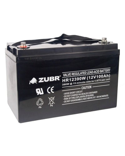 ZUBR HR 12390W (12V, 110Ah). Аккумулятор герметичный свинцово-кислотный. ZUBR в Уфе