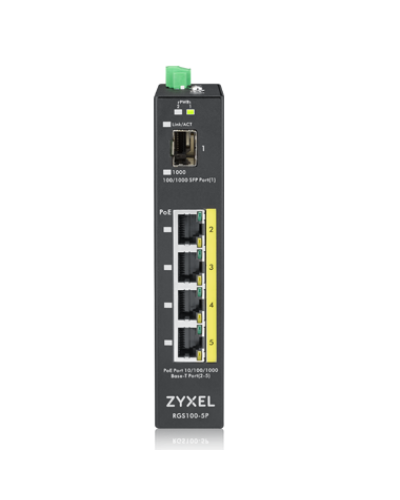 RGS100-5P-ZZ0101F. Промышленный PoE+ коммутатор. ZYXEL в Уфе