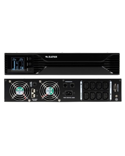 RAPAN-UPS 1000 RACK+2х9Ah (RAPAN-UPS 1000-RACK-IN-2х9-E) (8958). Бесперебойный источник питания. Бастион в Уфе