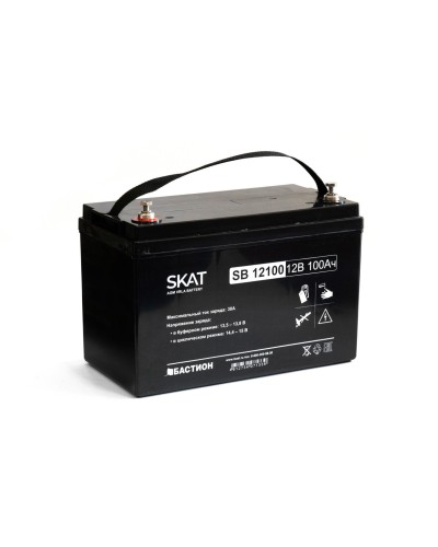 SKAT SB 12100 (2542). Аккумулятор герметичный свинцово-кислотный. Бастион в Уфе