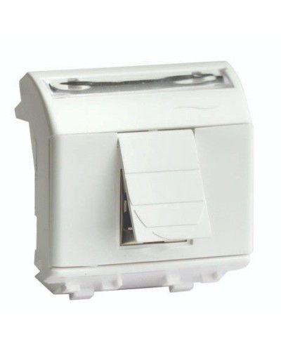 Розетка RJ-45 Brava 2 модуля слоновая кость (75450S): Розетка компьютерная с двумя разъёмами в Уфе