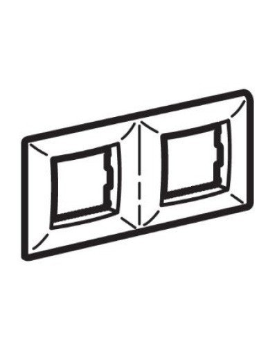 Рамка на 2+2 модуля (двухместная), слоновая кость (75012O): Рамка двухместная, Brava в Уфе