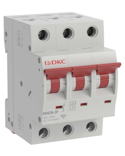YON max MD63N 3P 16А 6кА C (MD63N-3PC16). Автоматический выключатель. ДКС в Уфе