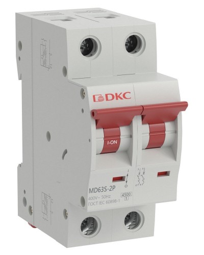 YON max MD63S 2P 40А 4,5кА C (MD63S-2PC40). Автоматический выключатель. ДКС в Уфе