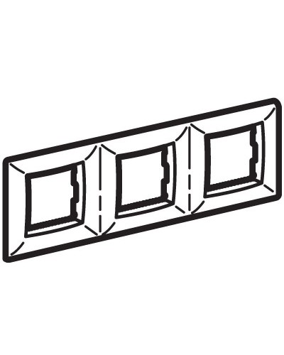 Рамка на 2+2+2 модуля (трехместная), слон. кость (75013O): Рамка трехместная, Brava в Уфе