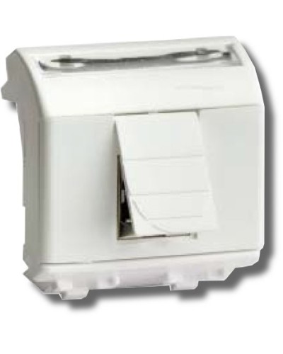 Розетка RJ-45 Brava 2 модуля белая (76450B): Розетка компьютерная с двумя разъёмами в Уфе