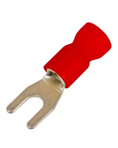Наконечник вилочный НВИ 0,25-1,5 М4 (D4,3мм) (100 шт) (2A14P-EE-PVC). Наконечник вилочный с изолированным фланцем ПВХ. ДКС в Уфе