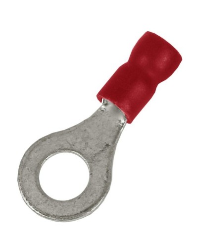 Наконечник НКИ 0,25-1,5 М5 (D5,3мм) с отверстием под винт (100 шт) (2A5P-EE-PVC). Наконечник с отверстием под винт и изолированным фланцем ПВХ. ДКС в Уфе