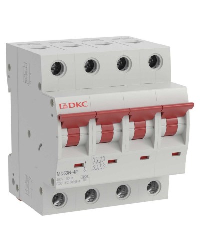 YON max MD63N 4P 20А 6кА C (MD63N-4PC20). Автоматический выключатель. ДКС в Уфе