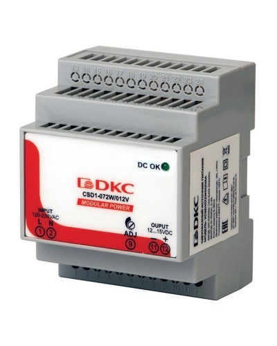 Источник питания однофазный, 72Вт, 3А, 24В (XCSD1072W024VAA). Источник питания  MODULAR POWER однофазный. ДКС в Уфе