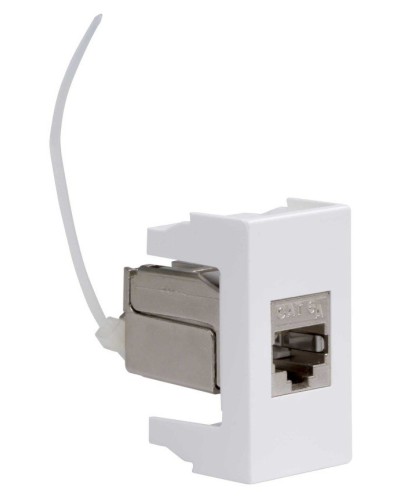 Розетка RJ-45 Viva 1 модуль кат.6A белая (45078). Розетка компьютерная экранированная с одним разъёмом. ДКС в Уфе
