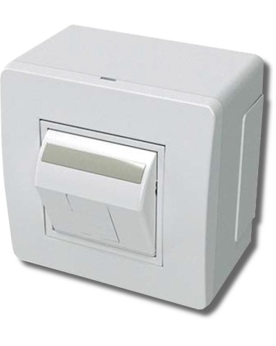 Коробка в сборе с 1 розеткой RJ45, кат.5е, белая (10665): Коробка в сборе в Уфе
