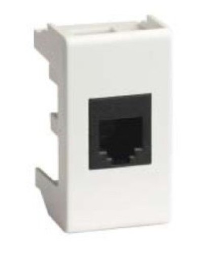Розетка RJ-45 Viva 1 модуль белая (45038): Розетка компьютерная с одним разъёмом в Уфе