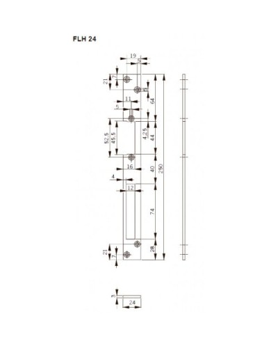 FLH24. Запорная планка длинная. dormakaba в Уфе