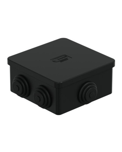 Коробка JBS080 85х85х50, 6 вых., IP44, чёрная (44066BL-1). Коробка монтажная. Экопласт в Уфе