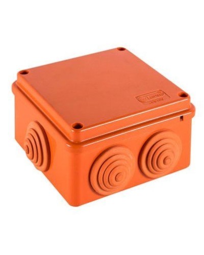 Коробка JBS100 100х100х55, 6 вых., 4P (1,5-10мм²) (43347HF): Коробка монтажная, огнестойкая, без галогена в Уфе