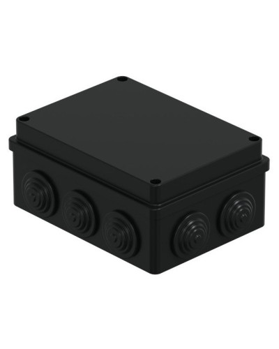 Коробка JBS150 150х110х70, 10 вых., IP55, черная (44009BL-1). Коробка монтажная. Экопласт в Уфе