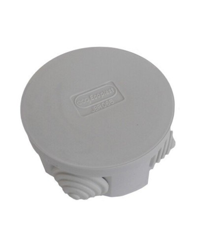 Коробка 3001 D70x36, 4 вых, IP55, серая (44001HF). Коробка монтажная. Экопласт в Уфе