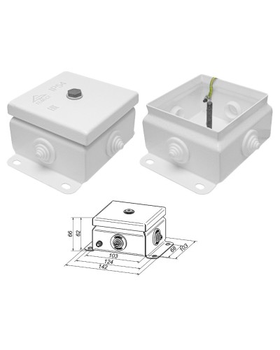 КМ IP55-1010 (без DIN рейки). Коробка монтажная электротехническая. Гефест в Уфе