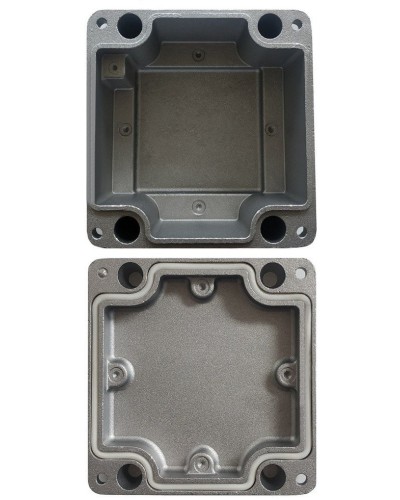МКС Мороз, глухая, IP66/IP68, серый. Коробка коммутационная металлическая. Магнито-Контакт в Уфе