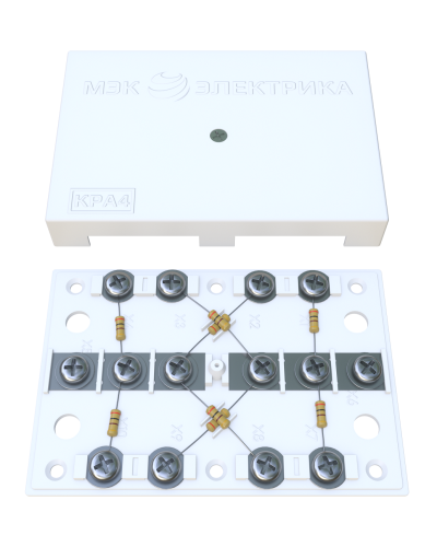 KRA-4 75 Om white (MEC42101). Коробка на 4 абонента. МЭК-Электрика в Уфе
