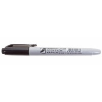 Маркер перманентный Crown «Multi Marker Slim» 2 мм, черный, пулевидный (08-8201): Ручка для маркировки
