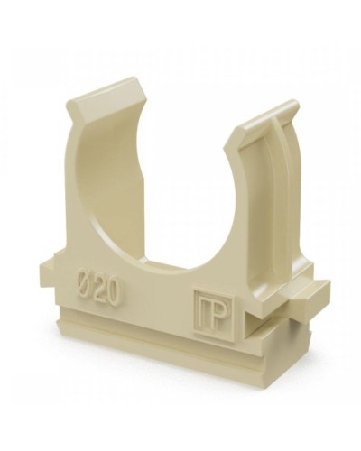 Крепёж-клипса для труб АБС-пластик сосна D20 (100 шт) (PR13.0049). Крепление для труб ПВХ. Промрукав в Уфе