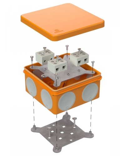 Коробка огнестойкая 100х100х50 (60-0300-FR10.0-6). Коробка огнестойкая для открытой установки. Промрукав в Уфе