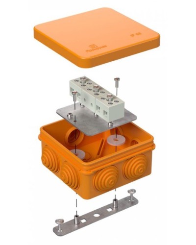 Коробка огнестойкая 80х80х40 (40-0210-FR1.5-6). Коробка огнестойкая для открытой установки. Промрукав в Уфе