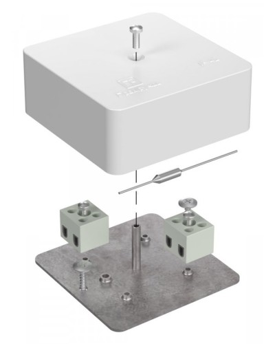 Коробка огнестойкая 75х75х30 (40-0450-FR6.0-4-П). Коробка огнестойкая для открытой установки. Промрукав в Уфе