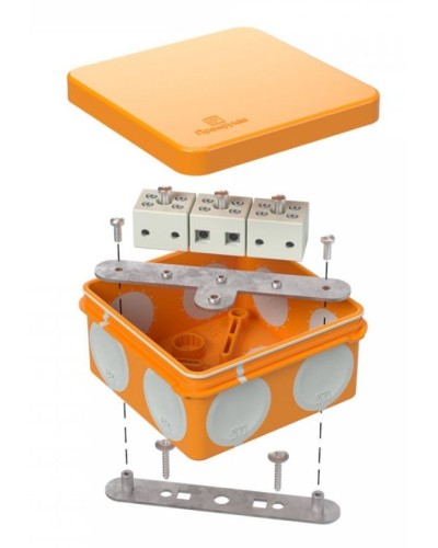 Коробка огнестойкая 60-0210-FR6.0-6 Е15-Е120 80х80х40. Коробка огнестойкая для открытой установки. Промрукав в Уфе