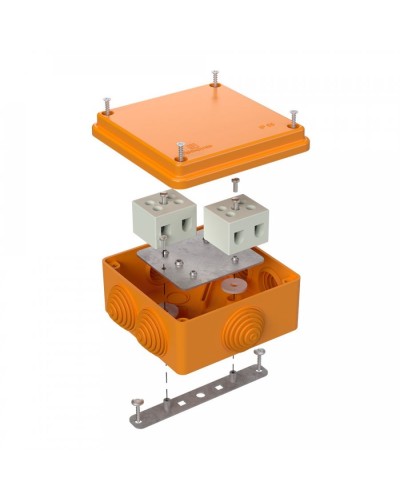 Коробка огнестойкая 100х100х50 для о/п (40-0300-FR10.0-4). Коробка огнестойкая для открытой установки. Промрукав в Уфе