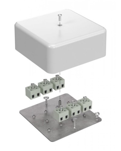 Коробка огнестойкая 103х103х45 (латунь) (40-0470-FR2.5-12-Е60). Коробка огнестойкая для открытой установки. Промрукав в Уфе