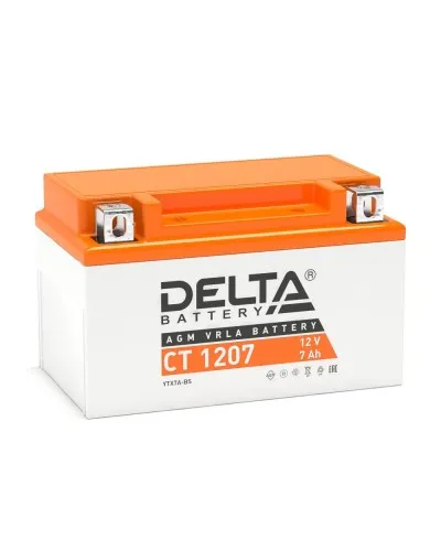 Delta CT 1207. Аккумулятор герметичный свинцово-кислотный стартерный. Delta в Уфе