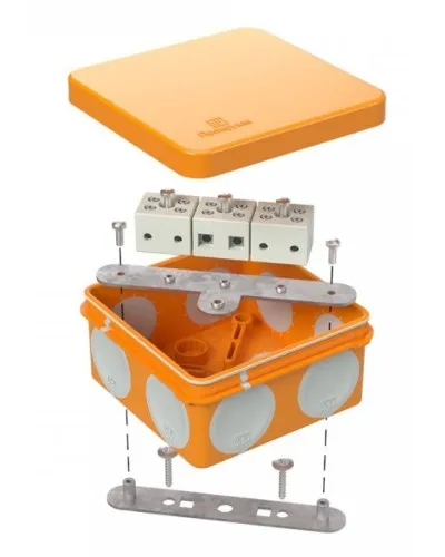 Коробка огнестойкая 60-0210-FR6.0-6 Е15-Е120 80х80х40. Коробка огнестойкая для открытой установки. Промрукав в Уфе